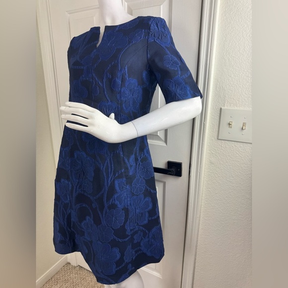 Roberto Quaglia Elegant Blue Floral Dress #192 - Picture 6 of 13